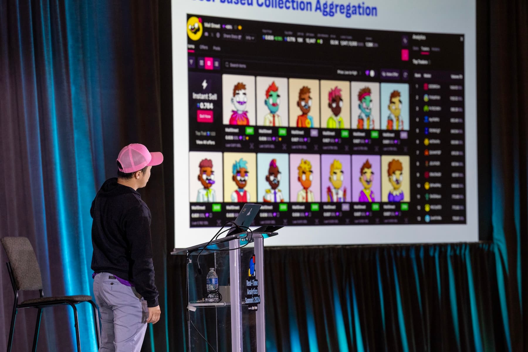 Sidney Zhang from Magic Eden speaking at RTA Summit 2024