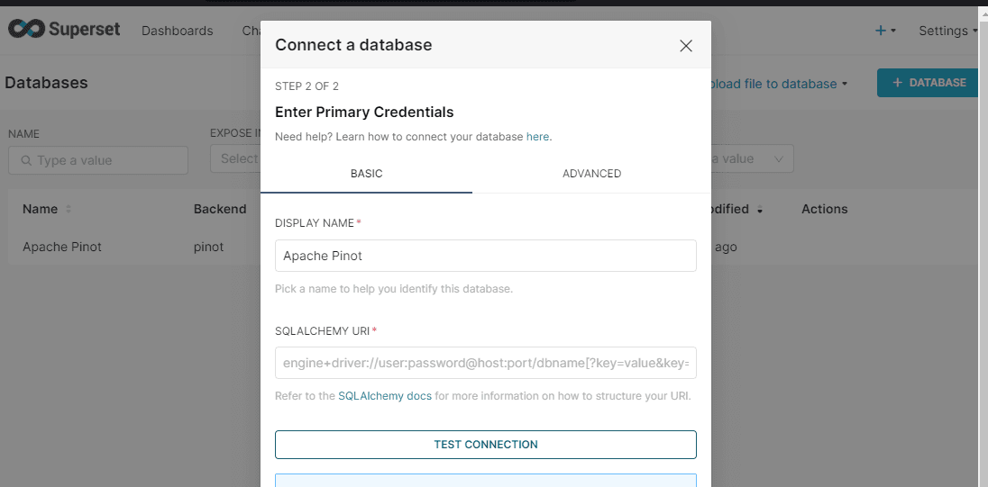 Create a new database connection
